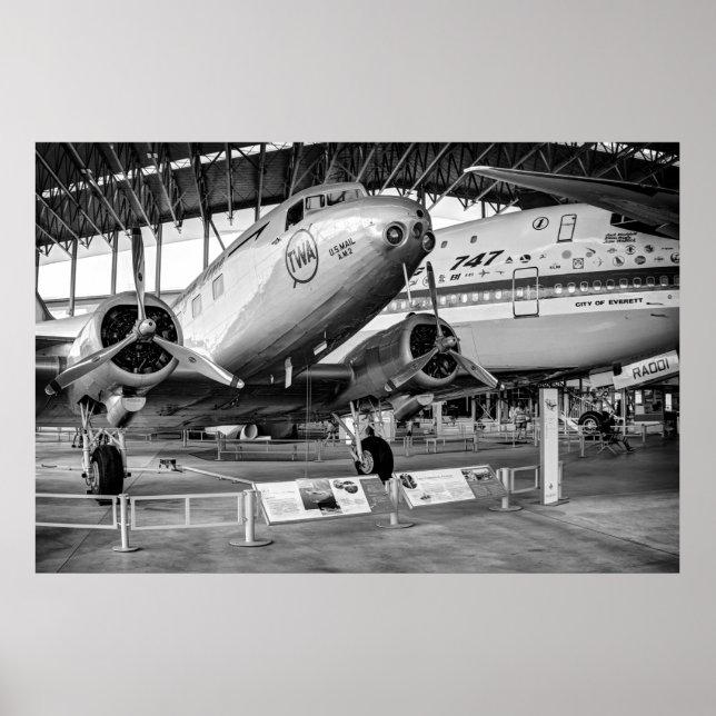 Första 747 och DC-2 Poster (Framsidan)