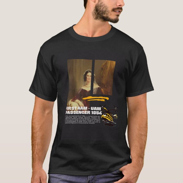Första AAM UAM Passenger 1864 Luft Taxi VTOL EVTOL T Shirt (Framsida)