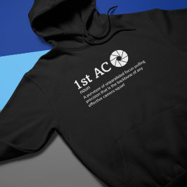 Första AC-definitionsläge - Mörk för kameraget Hoodie