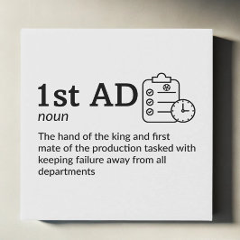 Första AD-definition - filmbesättningsvägg Art 10 