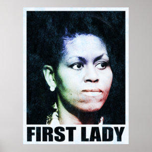 Första affisch för dam Michelle Obama