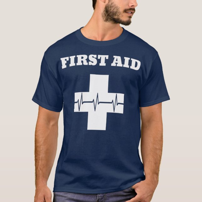 Första Aid TShirt Red Kor Akut Lifeguard T Shirt (Framsida)