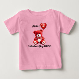 Första Alla hjärtans dag | Personligens Nalle T Shirt
