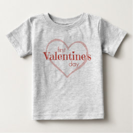 Första Alla hjärtans dag T-shirt