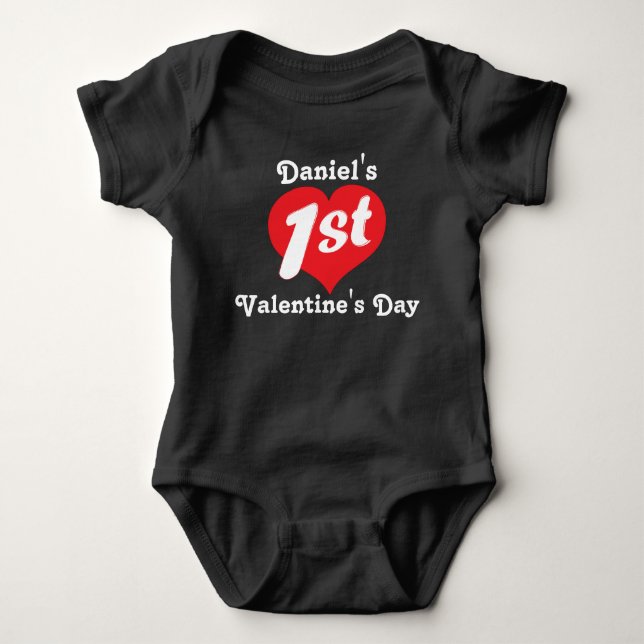 Första Alla hjärtans dag Tee Shirt (Framsida)