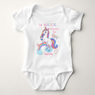 Första Alla hjärtans dag Unicorn T Shirt