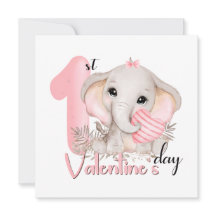 Första Alla hjärtans dagstidning rosa Valentineser