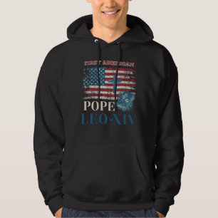 Första amerikanska påven Leo XIV katolska kyrkocit Hoodie