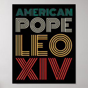 Första amerikanska påven Leo Xiv Robert Prevost Ca Poster