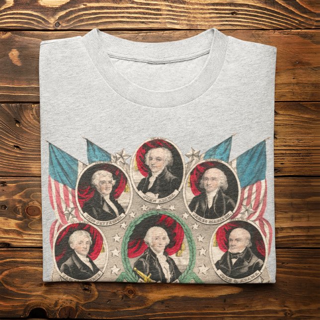 Första amerikanska presidenterna återställde 1844- t shirt (Skapare uppladdad)
