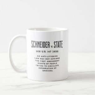 Första ändring Schneider mot staten, 308 U.S. 147 Kaffemugg