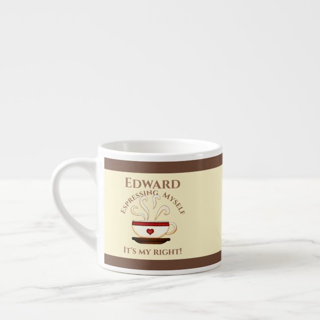 Första ändringen: Espresso Yourself Espressomugg (Vänster)