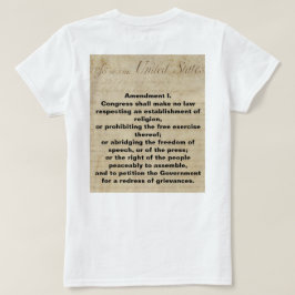 Första ändringen protesterar mot min egen tid och  t shirt
