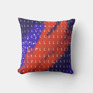 Första anpassningsbarna brev på ditt namn på USA f Kudde