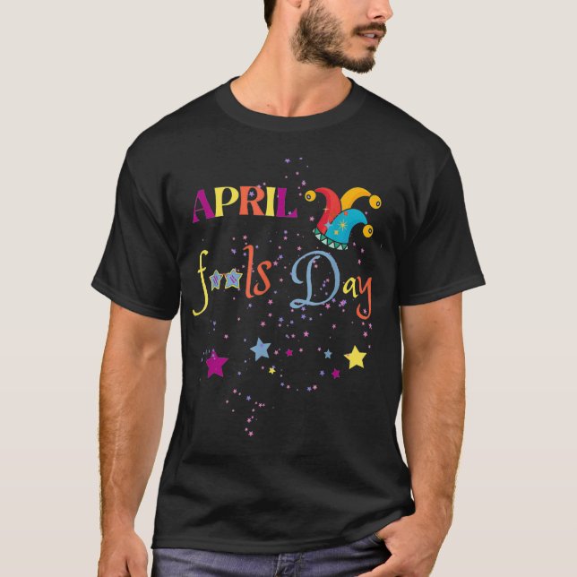 Första april Skojja Prankster Joke April Fools Day T Shirt (Framsida)