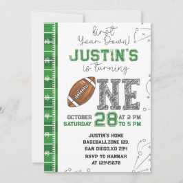 Första året efter födelsedag Första året Dow Inbjudningar