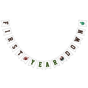 Första året efter fotboll vimplar