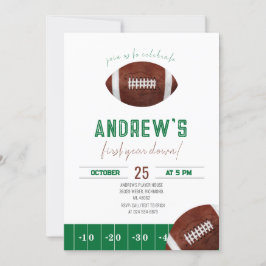 Första året efter inbjudan till fotboll