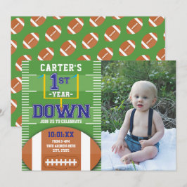 Första året - Foton från fotboll - första födelsed Inbjudningar