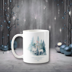 Första året Hjort för farförälder Kaffemugg