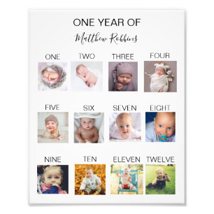 Första året i baby Poster