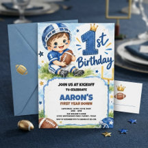 Första året ner fotboll 1-års födelsedagsfest