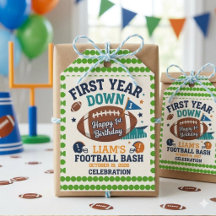 Första året ner fotboll 1-årsdag 