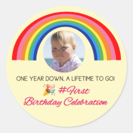 Första åretMilstolpe:Ett år nedåt, en livstid att  Runt Klistermärke