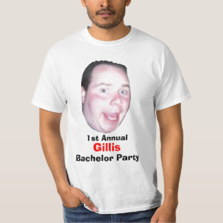 Första årliga Gillis Bachelor-partiet T-shirt