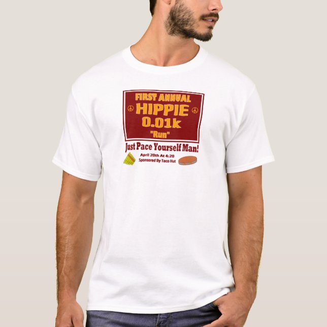 Första årliga springa" utslagsplats för Hippie Tröja (Framsida)
