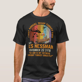 Första årliga WKRP-Thanksgivingen Turkiet T Shirt