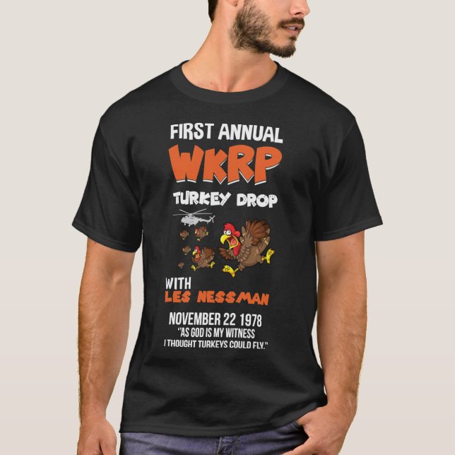 Första årliga WKRP Turkiet - Väsentligt  T Shirt (Framsida)