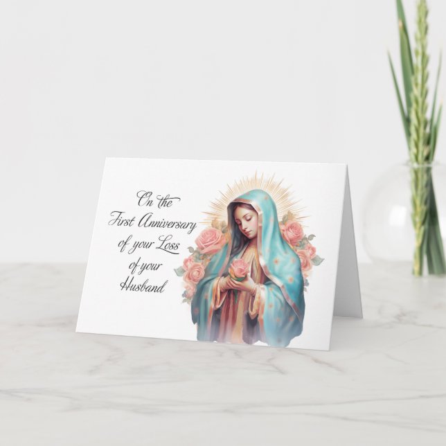 Första årsdagen av förlusten av Make Blsed Mary Kort (Framsida)