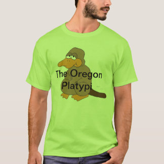 Första av den Oregon Platypi kläder fodrar Tee Shirt