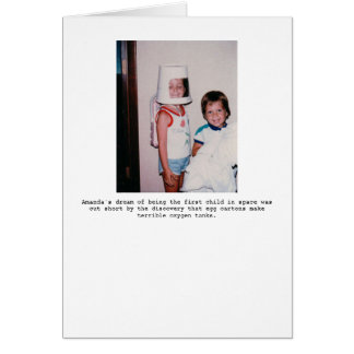 Första barnet i rymden... hälsningskort