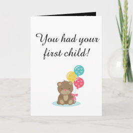 Första barnkort för childfree kort