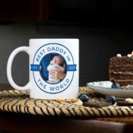 Första bästa Fars dag-pappa på världsblååret Kaffemugg