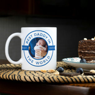 Första bästa Fars dag-pappa på världsblååret Kaffemugg
