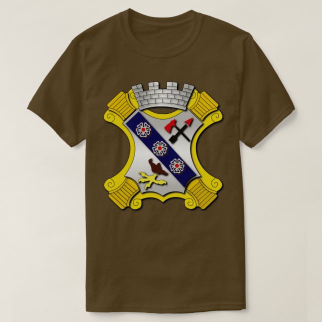 Första bataljonen 8:e infanteriregimen t shirt (Design framsida)