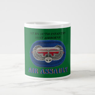FÖRSTA BATTALIONEN 187:E INFANTERINGEN 101ST LUFT JUMBO MUGG