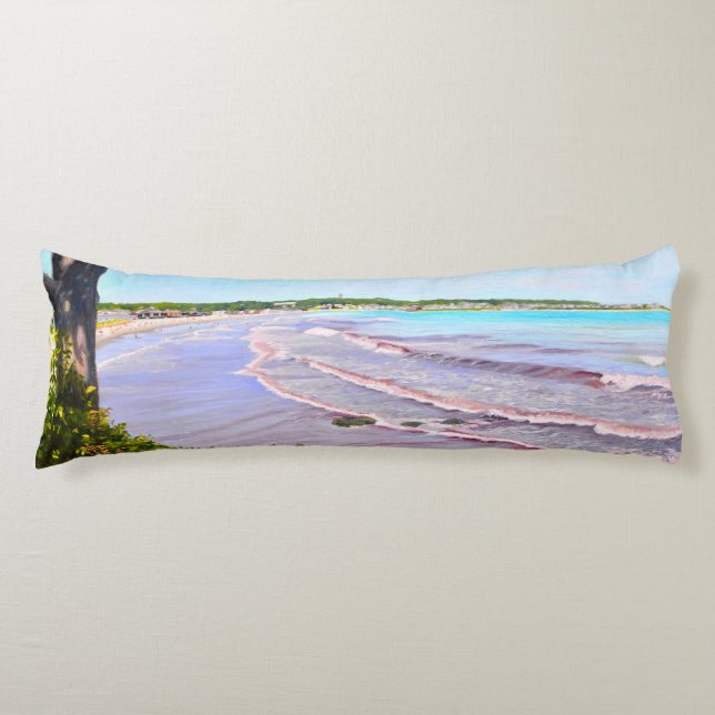 Första Beach Easton's Beach Newport RI Body Pillow Kroppskudde (Framsidan)