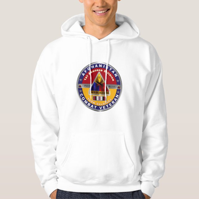Första beväpnade divisionen Afghanistan Veteran Hoodie (Framsida)