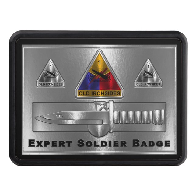 Första beväpnade divisionen "Expert Soldier Badge" Dragkroksskydd (Framsidan)