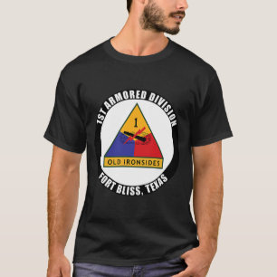 Första beväpnade divisionen Fort Bliss Texas Emb T Shirt