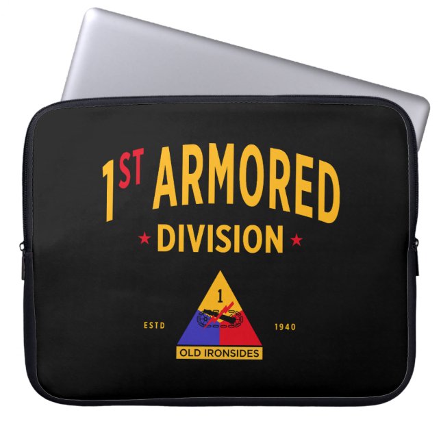 Första beväpnade divisionen "Gamla ironsider" Laptop Fodral (Framsidan)