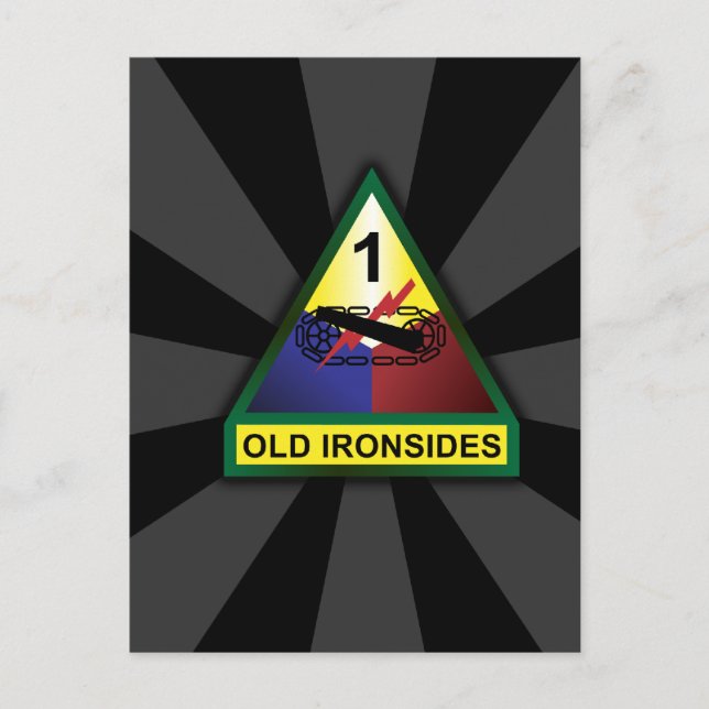 Första beväpnade divisionen vykort (Framsida)