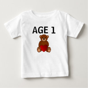 FÖRSTA BIRTHDAY NALLE BABY T-SHIRT