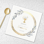 Första blanka och faux foil Napkins Pappersservett<br><div class="desc">Första Heligans blöjor</div>