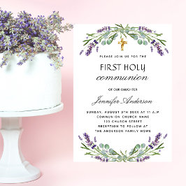 Första blommigten av lekområlaren eucalyptus viole inbjudningar