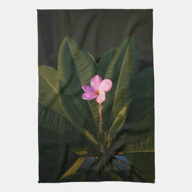 Första blomningen, Plumeria Kökshandduk (Vertikal)